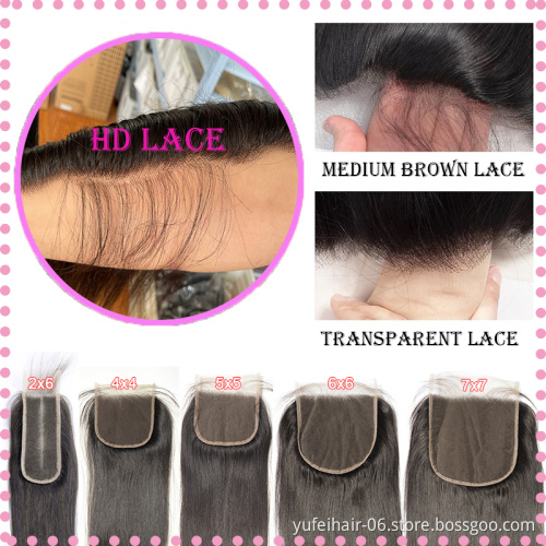 Top Quality High Digital Thin HD Lace Frontal Closure,HD Transparent Swiss Lace Frontal Vendor,Film Transparent HD Lace Frontal
